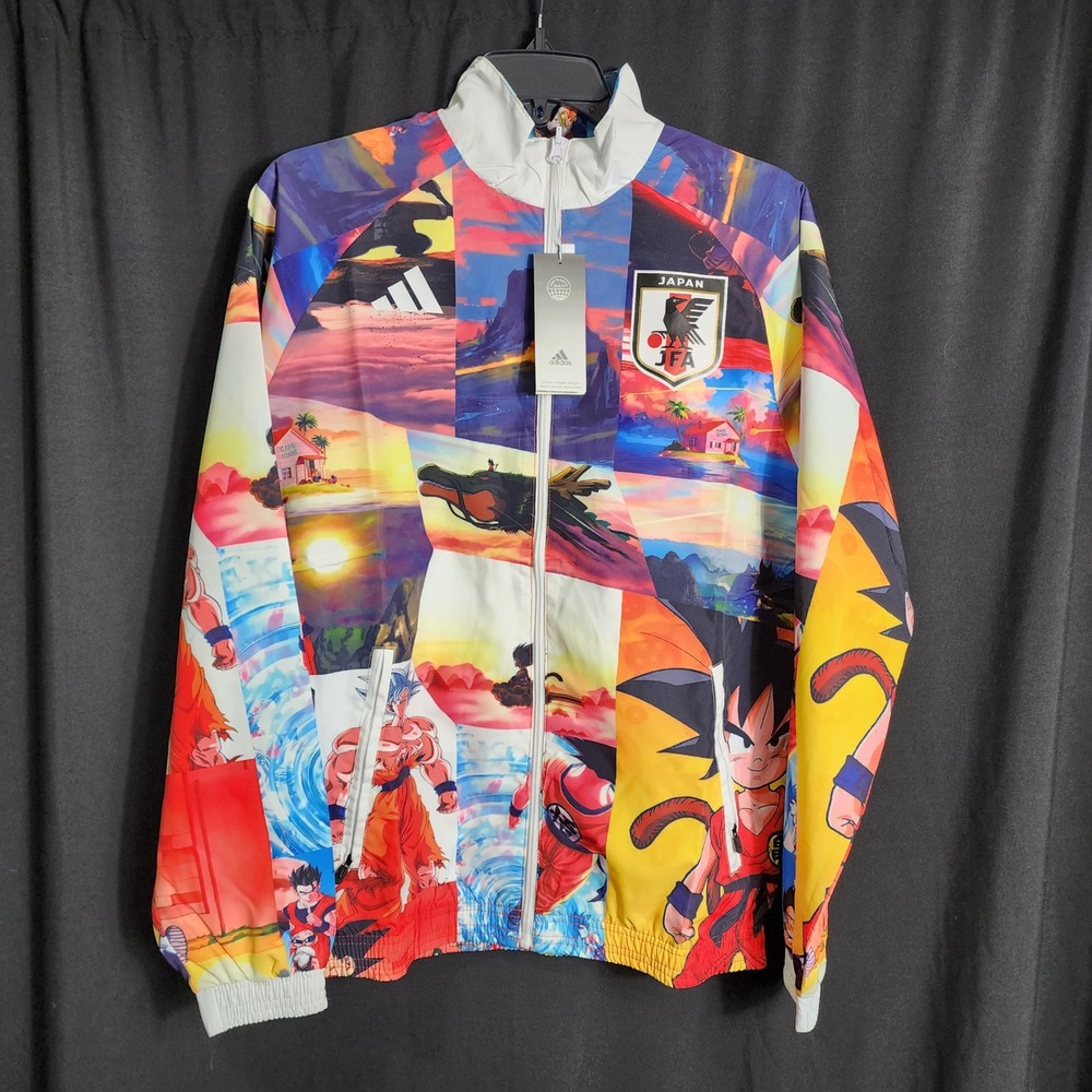 Adidas Japan JFA Dragon Ball Z Goku Track Jacket Windbreaker‎ P95985 Mens Medium